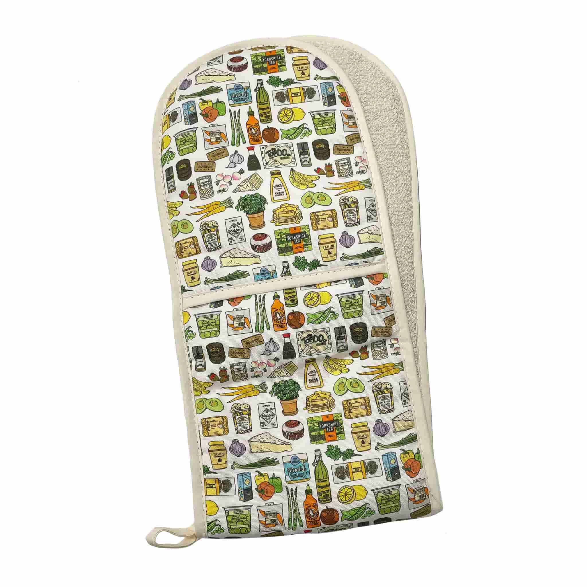 Colourful Foodie Organic Cotton Oven Glove 1 Colourful Foodie Organic Cotton Oven Glove