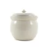 Handmade Stoneware Fermenting Crock In White 2 Litre