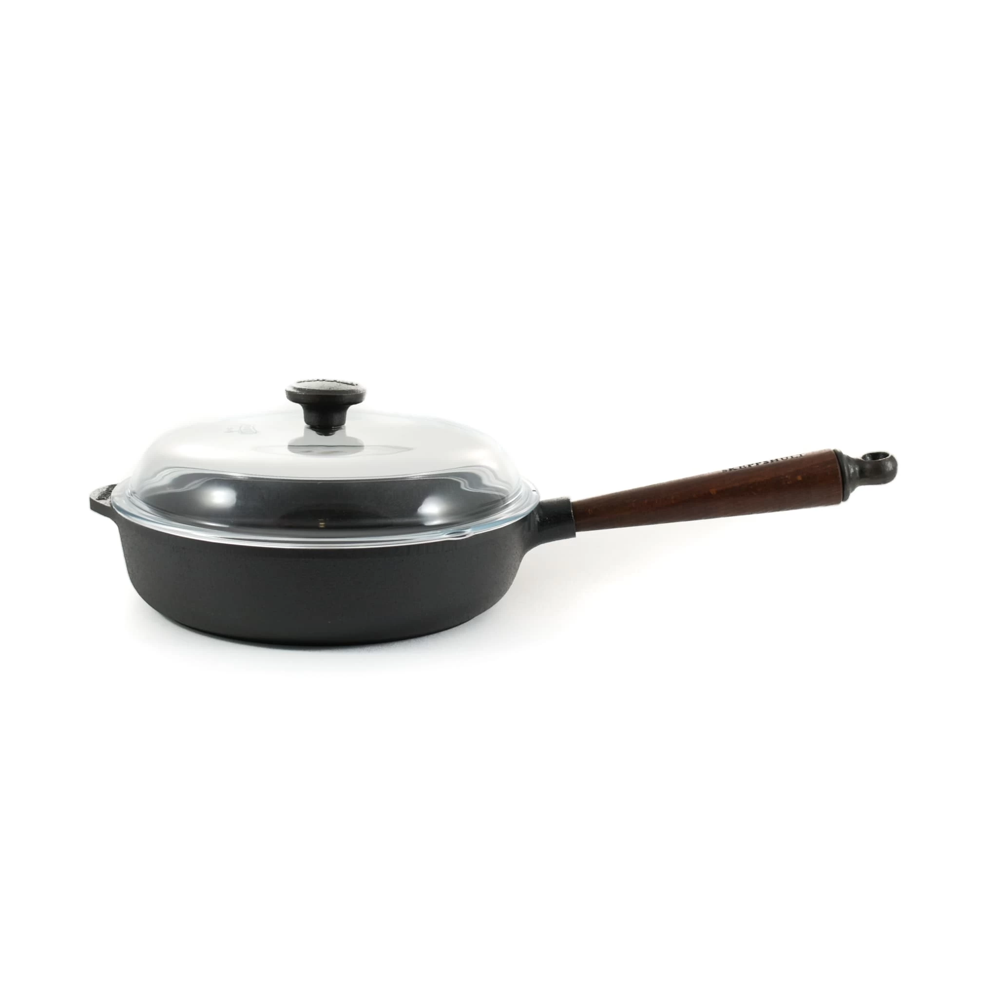 Skeppshult Traditional Cast Iron Deep Saute Pan With Lid 25cm 2 Skeppshult Traditional Cast Iron Deep Saute Pan With Lid 25cm - Image 2