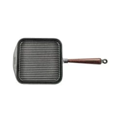 Skeppshult Traditional Cast Iron Square Grill Pan 25cm -Sous Chef Kitchenware SH0021 Skeppshult Traditional Square Grill Pan 3