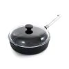 Skeppshult Professional Cast Iron & Stainless Steel Saute Pan With Glass Lid 25cm