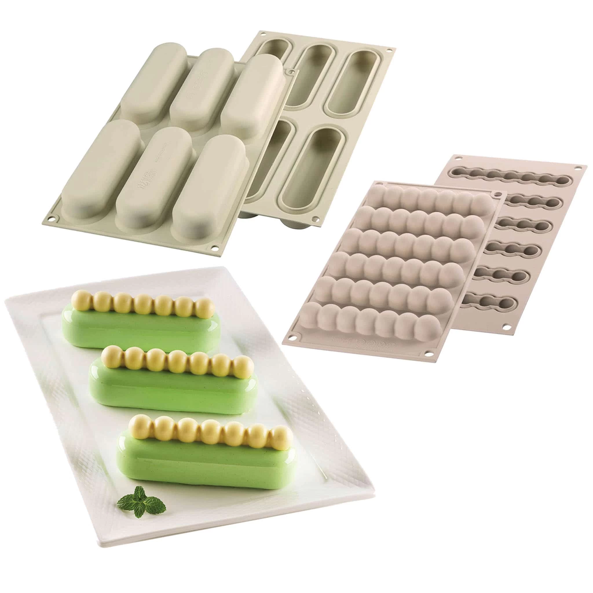 Silikomart Chic Eclair Silicone Mould 1 Silikomart Chic Eclair Silicone Mould