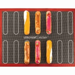 Silikomart Eclair & Choux Pastry Mat 9 Silikomart Eclair & Choux Pastry Mat -Sous Chef Kitchenware SL0104SilikomartEclair ChouxPastryMatLife2