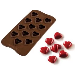 Silikomart Silicone Heart Chocolate Mould 8ml
