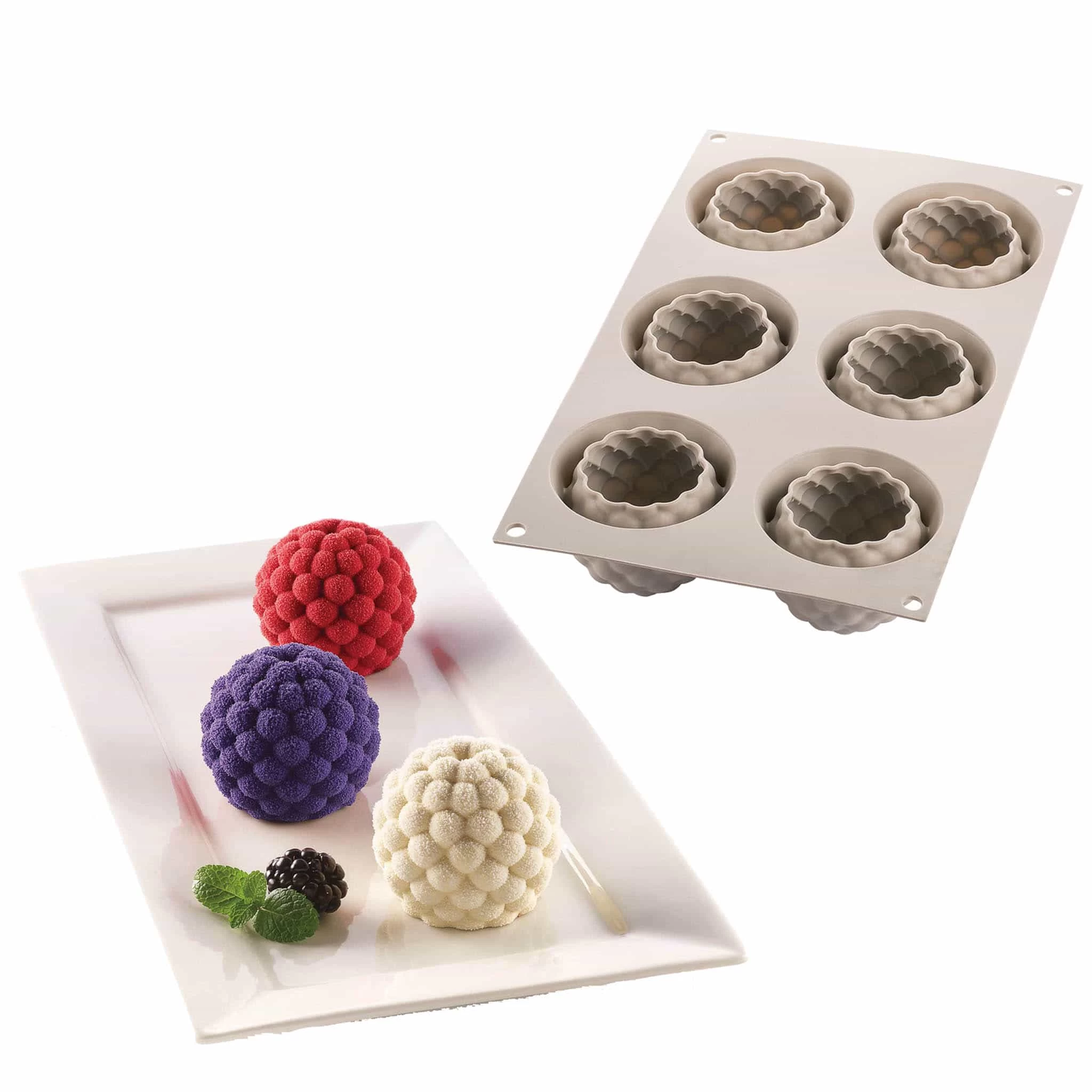 Silikomart Silicone Berry Dessert Mould 115ml 1 Silikomart Silicone Berry Dessert Mould 115ml