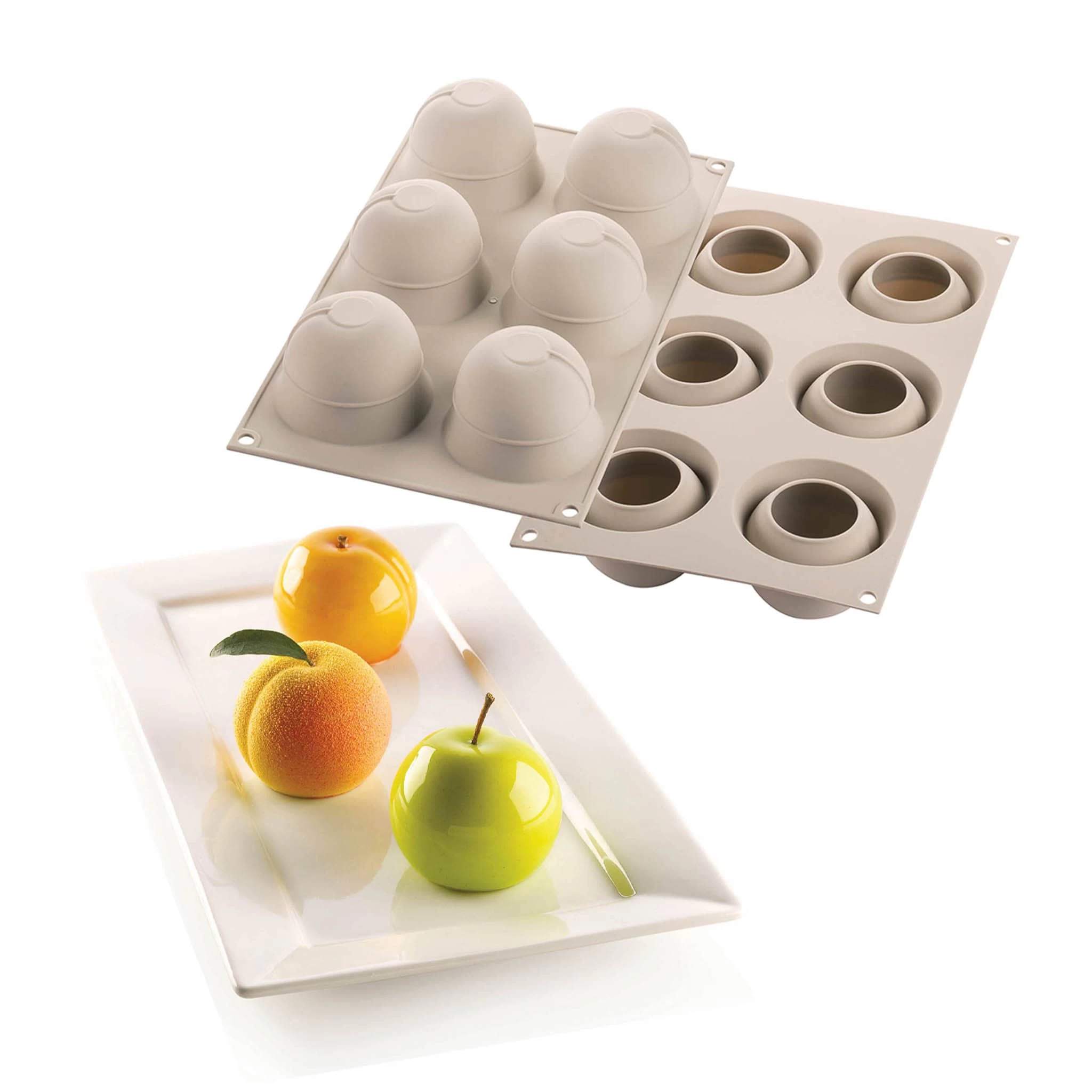 Silikomart Silicone Peach Dessert Mould 118ml 1 Silikomart Silicone Peach Dessert Mould 118ml
