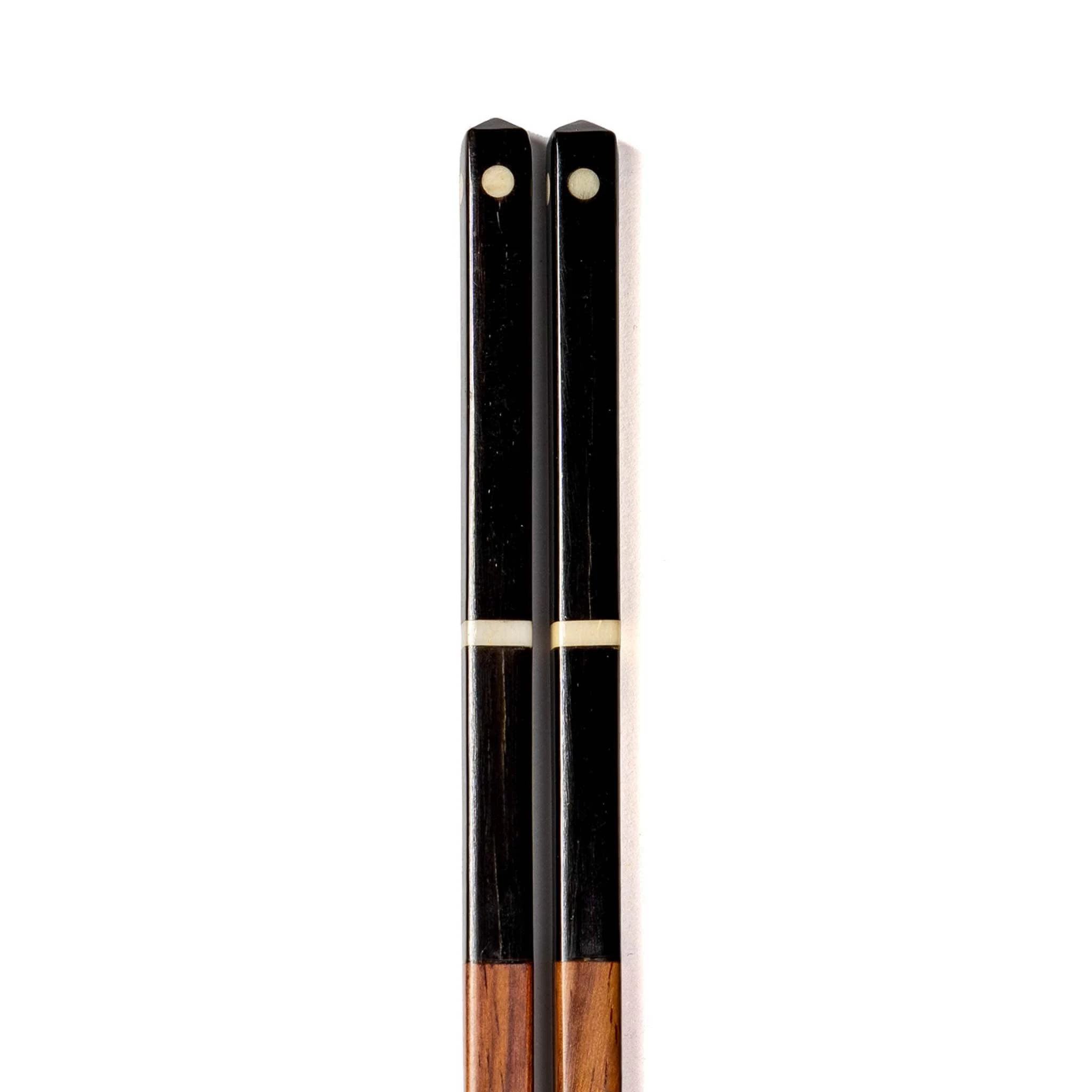 Sarah Petherick Wooden And Black Horn Chopsticks, 26cm 1 Sarah Petherick Wooden And Black Horn Chopsticks, 26cm