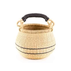 The Basket Room Egbe Round Shopping Basket, Medium