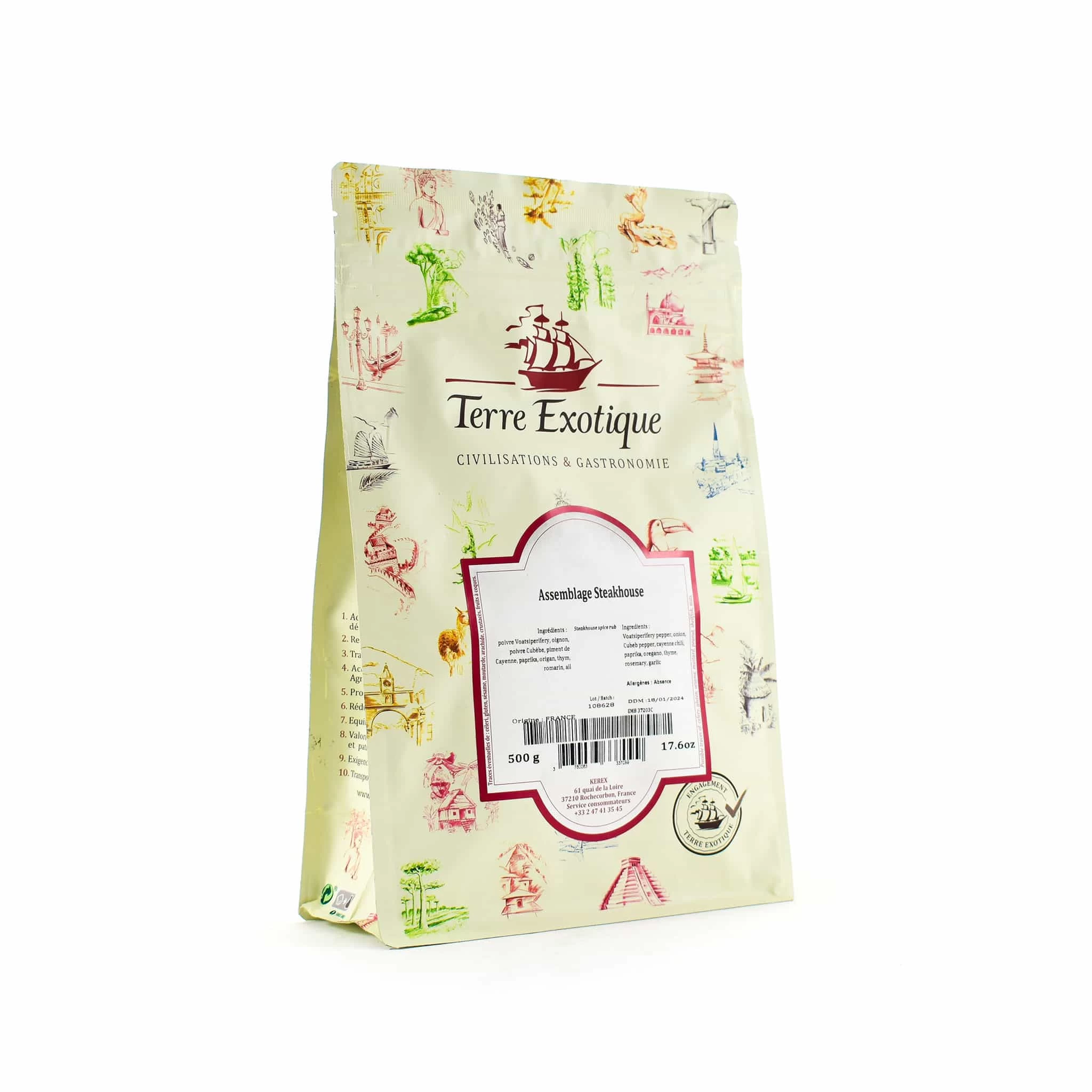 Terre Exotique Steakhouse Spice Rub 500g 1 Terre Exotique Steakhouse Spice Rub 500g