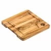 Teakhaus Square Marine Cutting Board With Juice Canal
