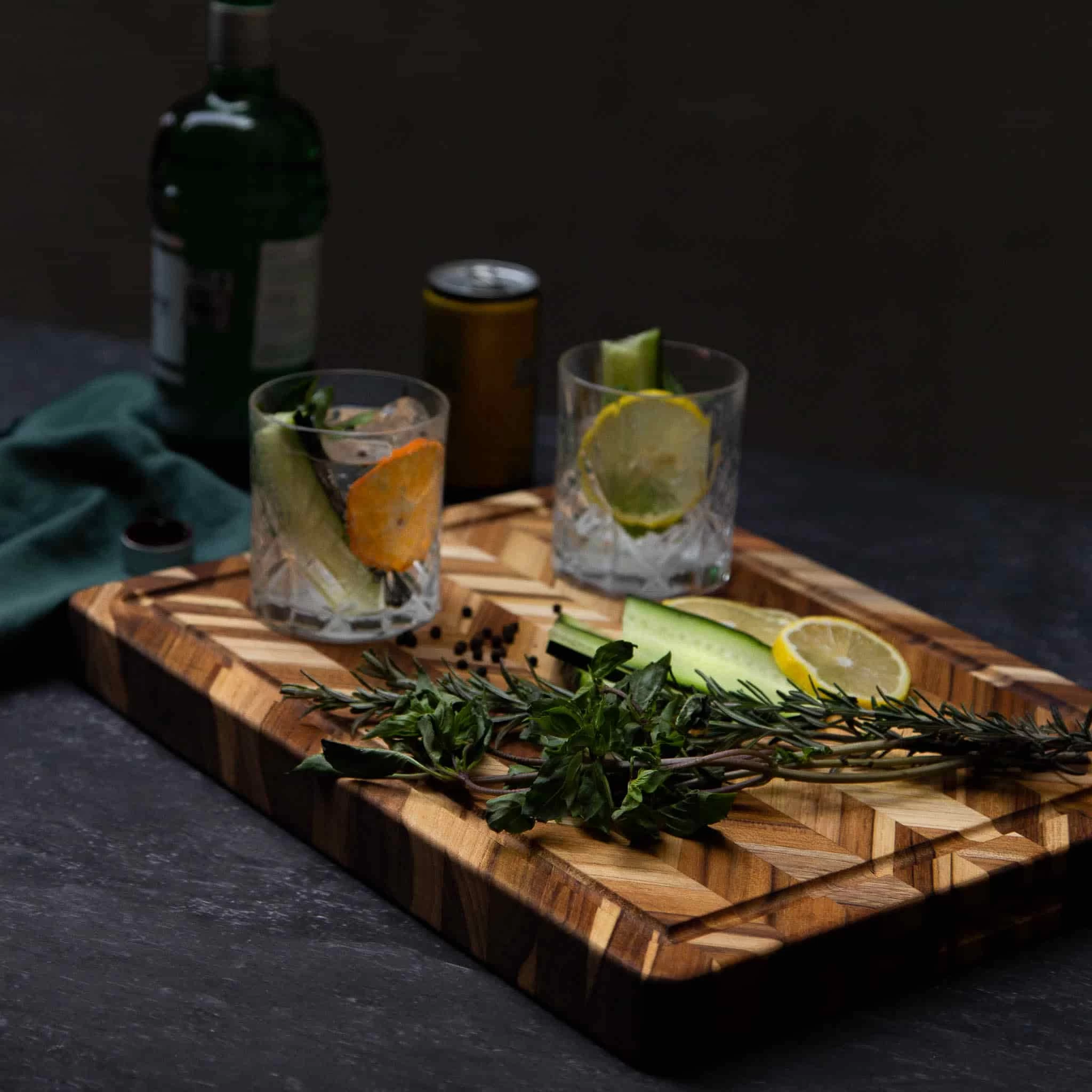 Teakhaus Herringbone Cutting Board Medium Thickness, Large 2 Teakhaus Herringbone Cutting Board Medium Thickness, Large - Image 2