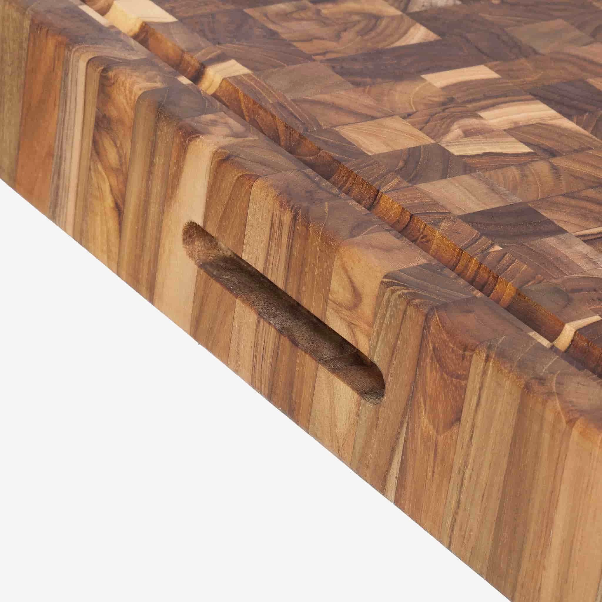 Teakhaus End Grain Butcher Block Carving Board, Extra Thick 3 Teakhaus End Grain Butcher Block Carving Board, Extra Thick - Image 3