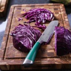 Teakhaus End Grain Butcher Block Carving Board, Extra Thick 8 Teakhaus End Grain Butcher Block Carving Board, Extra Thick -Sous Chef Kitchenware TK0006lifestyle