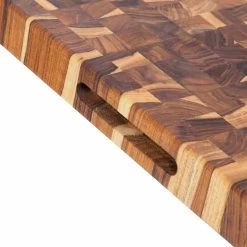 Teakhaus End Grain Butcher Block Rectangular Cutting Board, Medium 6 Teakhaus End Grain Butcher Block Rectangular Cutting Board, Medium -Sous Chef Kitchenware TK0008TeakhausEndGrainButcherBlockRectangularCuttingBoard Medium3
