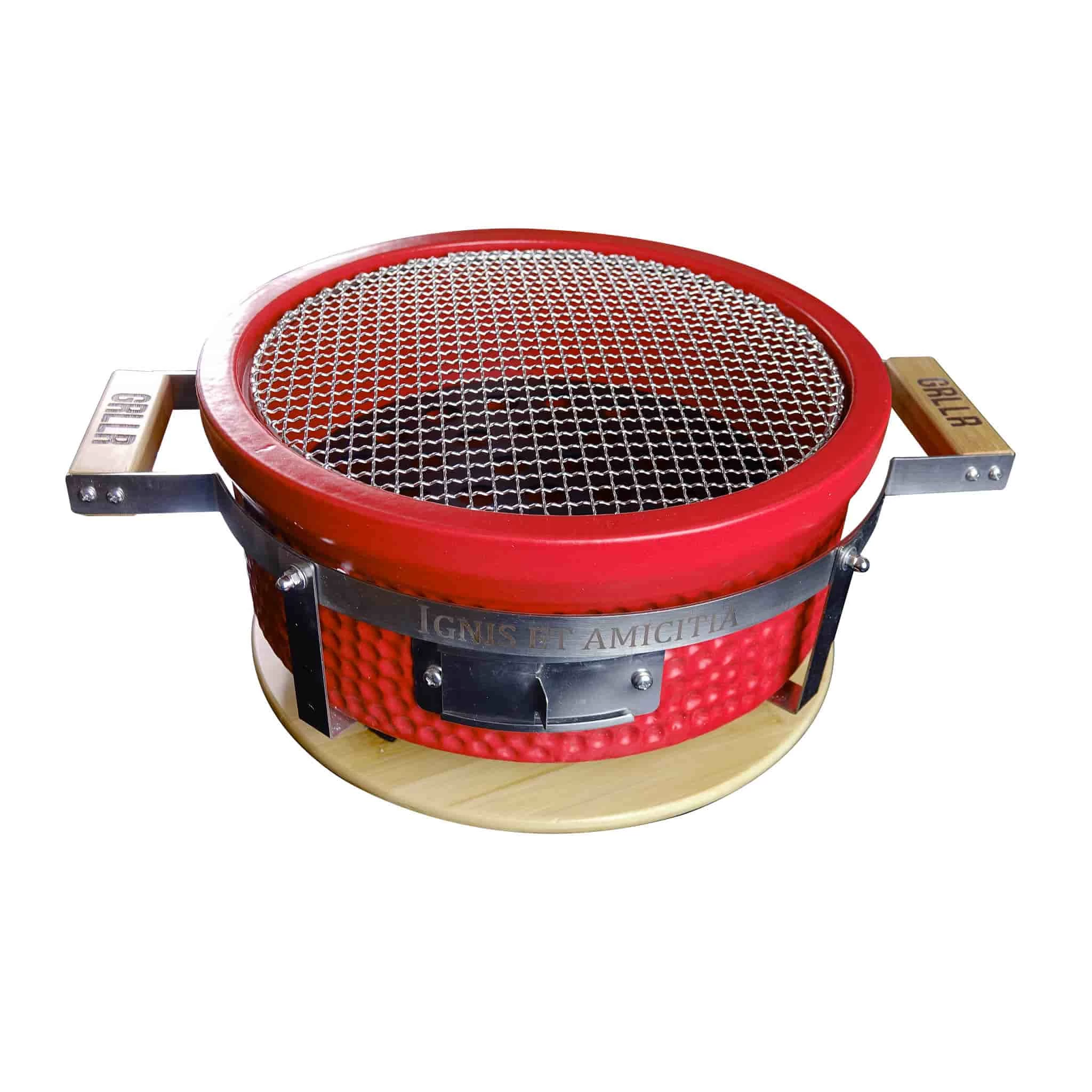 Grllr Tokyo Shichirin Tabletop BBQ, Red 1 Grllr Tokyo Shichirin Tabletop BBQ, Red