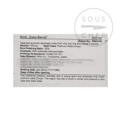 Ninki Mini Sake Barrel 300ml 7 Ninki Mini Sake Barrel 300ml -Sous Chef Kitchenware UG0003 NinkiMiniSakeBarrel 1