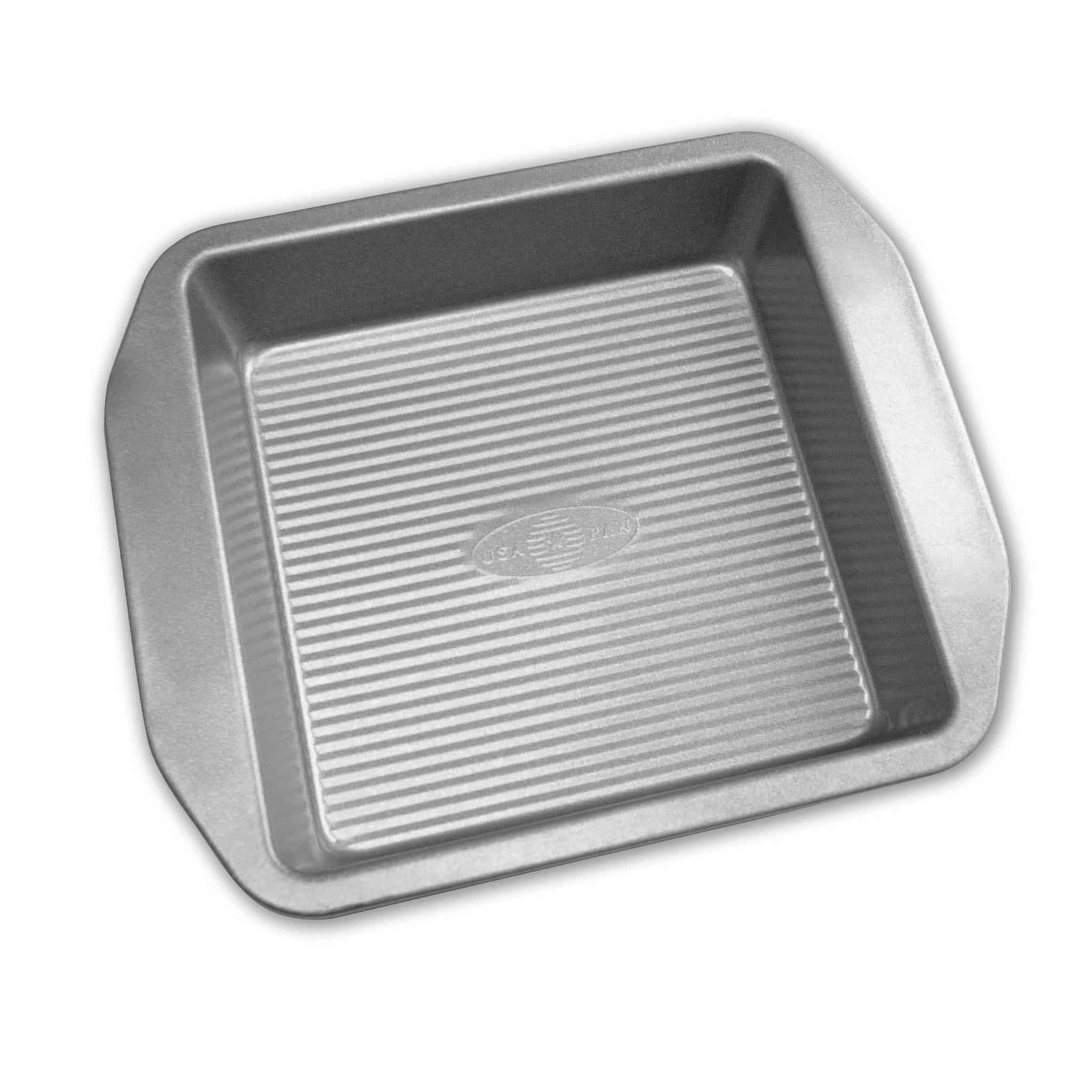 USA Pan American Bakeware Classics Square Cake Pan, 8" 1 USA Pan American Bakeware Classics Square Cake Pan, 8"
