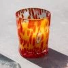 Murano Glass Tumbler, Orange