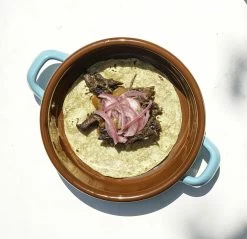 Kapka X Sous Chef Colourblock Enamel Frying Pan, 16cm, Teal & Brown 6 Kapka X Sous Chef Colourblock Enamel Frying Pan, 16cm, Teal & Brown -Sous Chef Kitchenware Untitled 1 0005 dulcedelechegoattacos 5of27 jpg