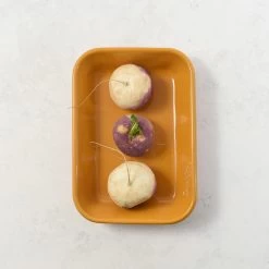 Kapka X Sous Chef Colourblock Enamel Roasting Dish, 21cm, Pink & Yellow