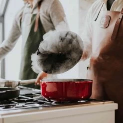 Witloft Classic Leather Apron, Green -Sous Chef Kitchenware WT0001andWT0002WitloftClassicLeatherApron Cognacandgreenlifestyle