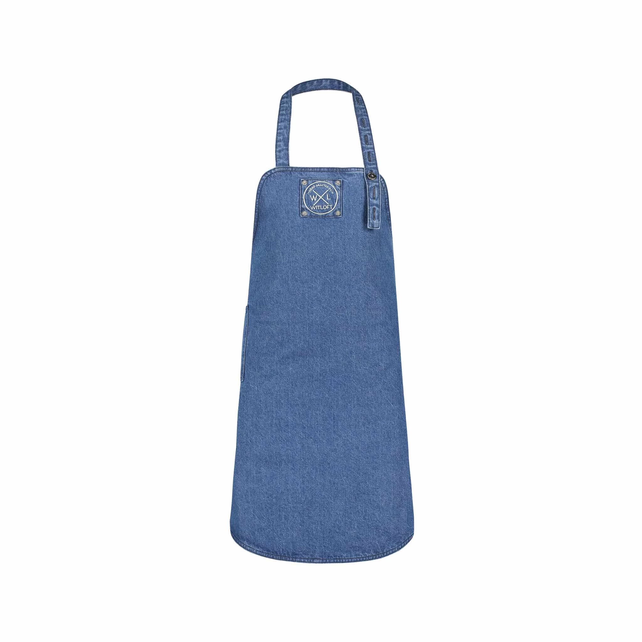 Witloft Classic Denim Short Apron, Mid Blue 1 Witloft Classic Denim Short Apron, Mid Blue