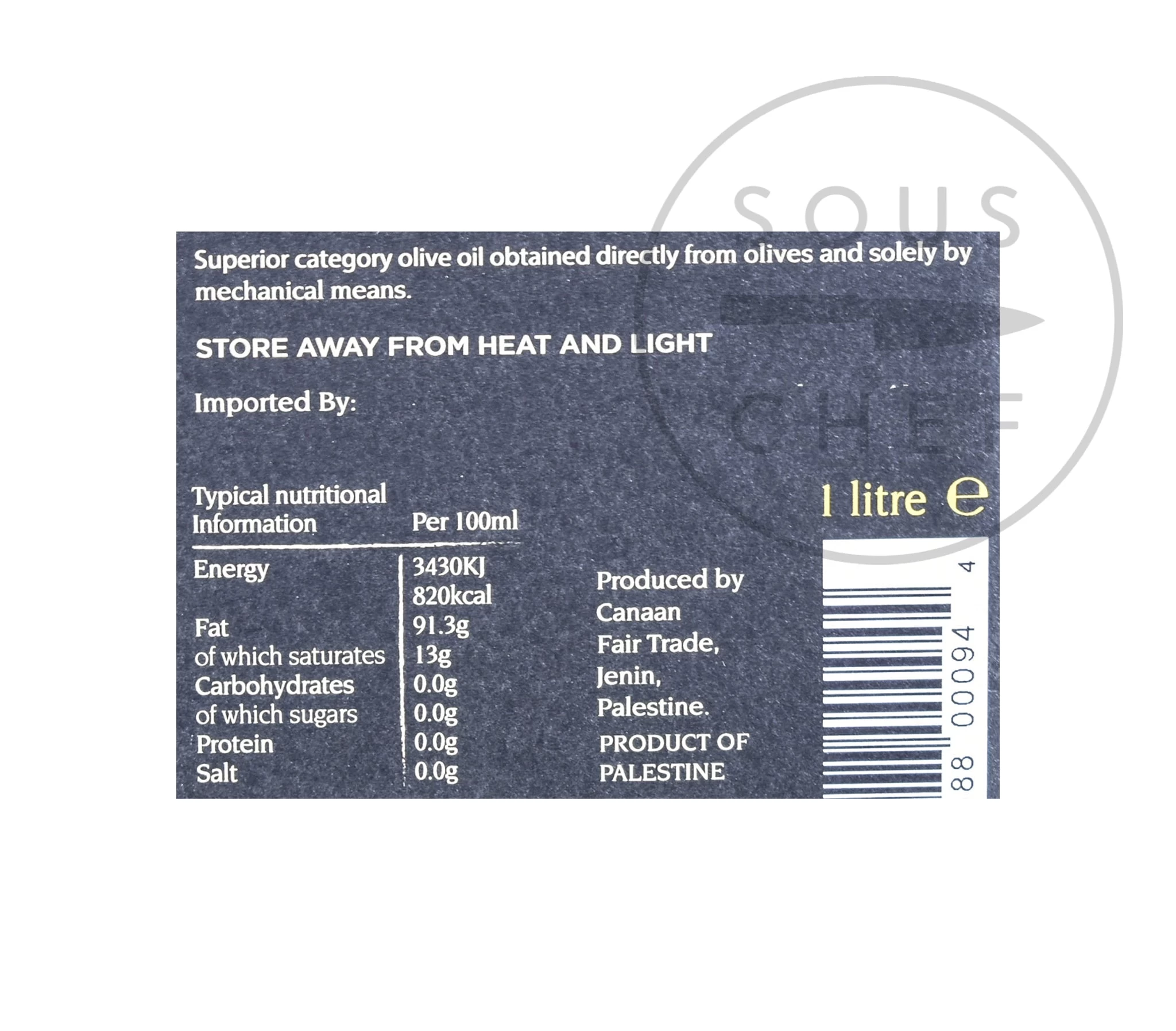 Zaytoun Organic Extra Virgin Olive Oil 1L 2 Zaytoun Organic Extra Virgin Olive Oil 1L - Image 2