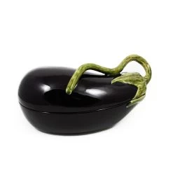 Bordallo Pinheiro Aubergine Dish 28cm -Sous Chef Kitchenware aubergine dish shine