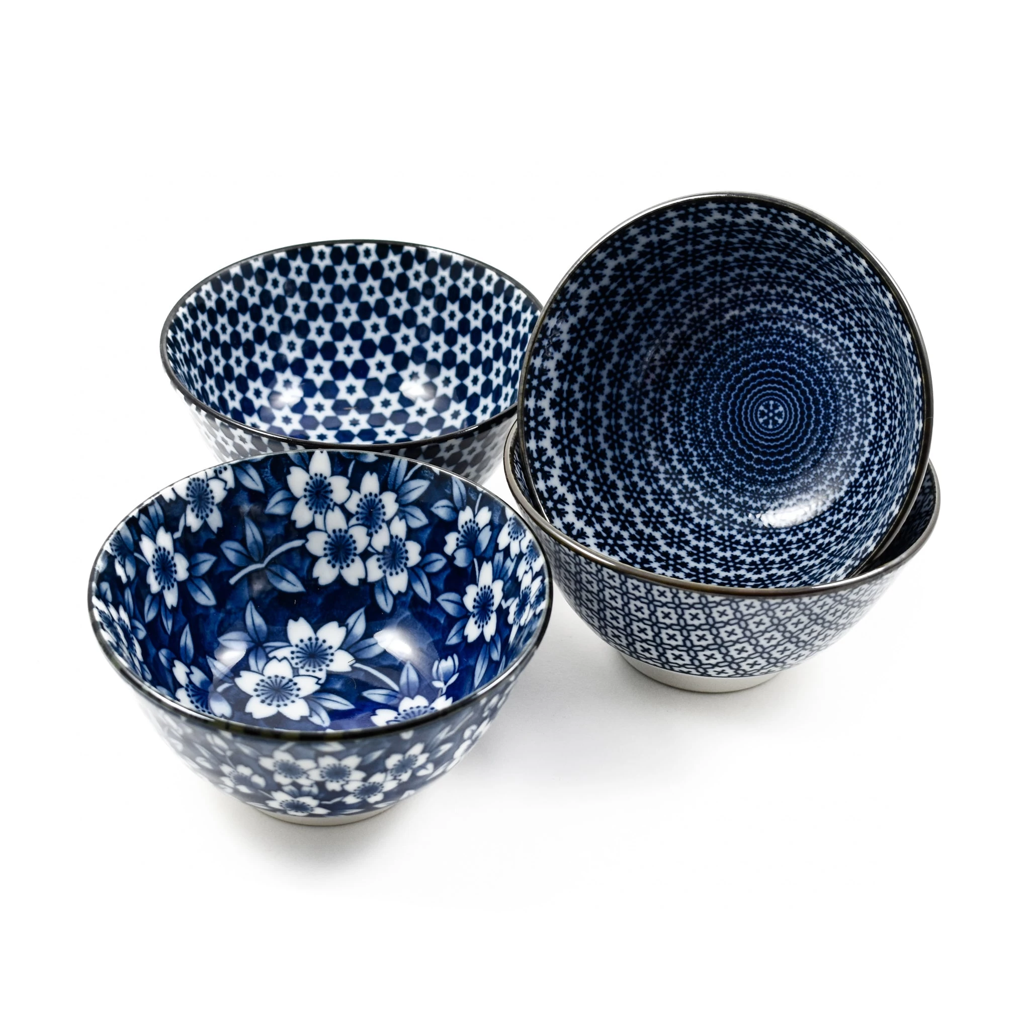 Blue & White Rice Bowl Boxed Gift Set 2 Blue & White Rice Bowl Boxed Gift Set - Image 2