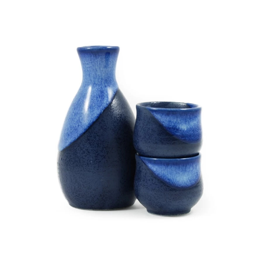 Blue Sake Set 2 Blue Sake Set - Image 2