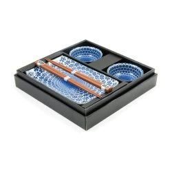 Blue Star Sushi Serving Set 7 Blue Star Sushi Serving Set -Sous Chef Kitchenware blue star sushi swerving set box