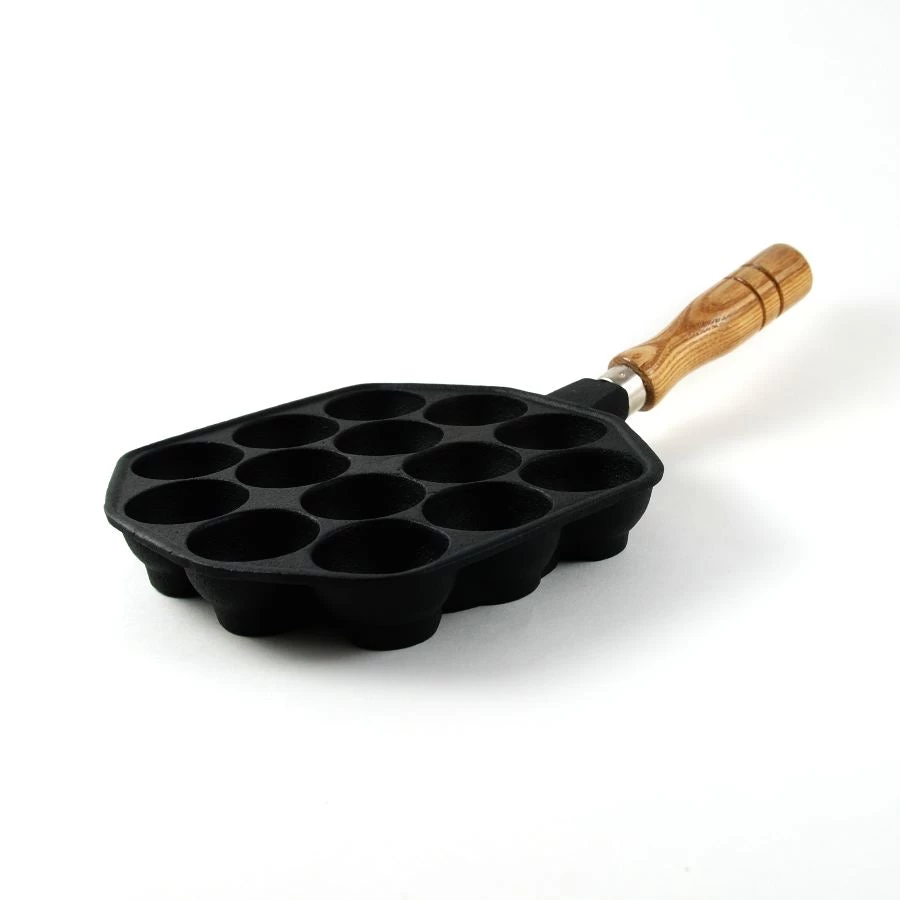 Cast Iron Takoyaki Pan 18cm Dia 1 Cast Iron Takoyaki Pan 18cm Dia