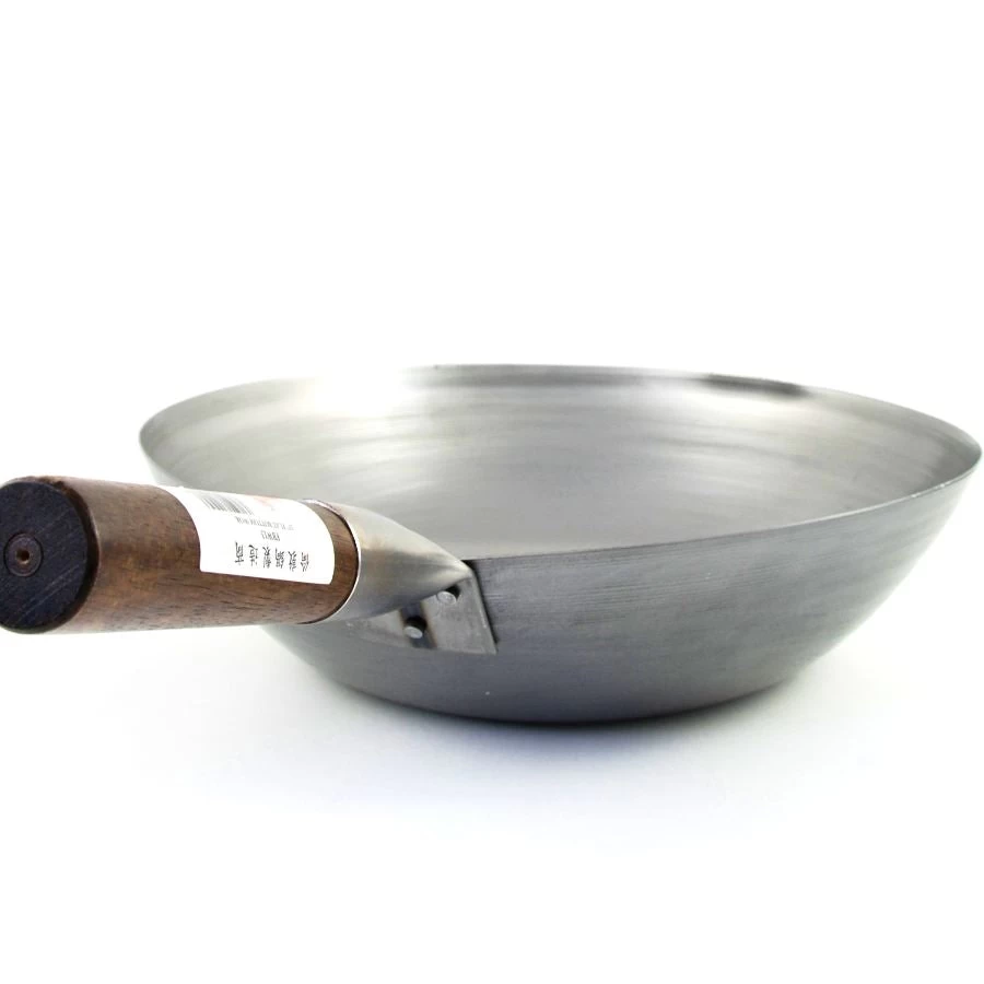 Carbon Steel Wok - Flat Base 33cm Dia 2 Carbon Steel Wok - Flat Base 33cm Dia - Image 2