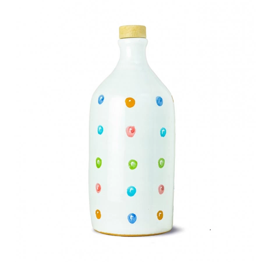 Frantoio Muraglia Medium Fruity Extra Virgin Olive Oil In Polka Dot Terracotta Bottle 500ml 1 Frantoio Muraglia Medium Fruity Extra Virgin Olive Oil In Polka Dot Terracotta Bottle 500ml