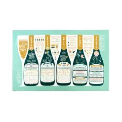 Stuart Gardiner Guide To Fizz Tea Towel