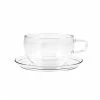Glass Teacup & Saucer 400ml