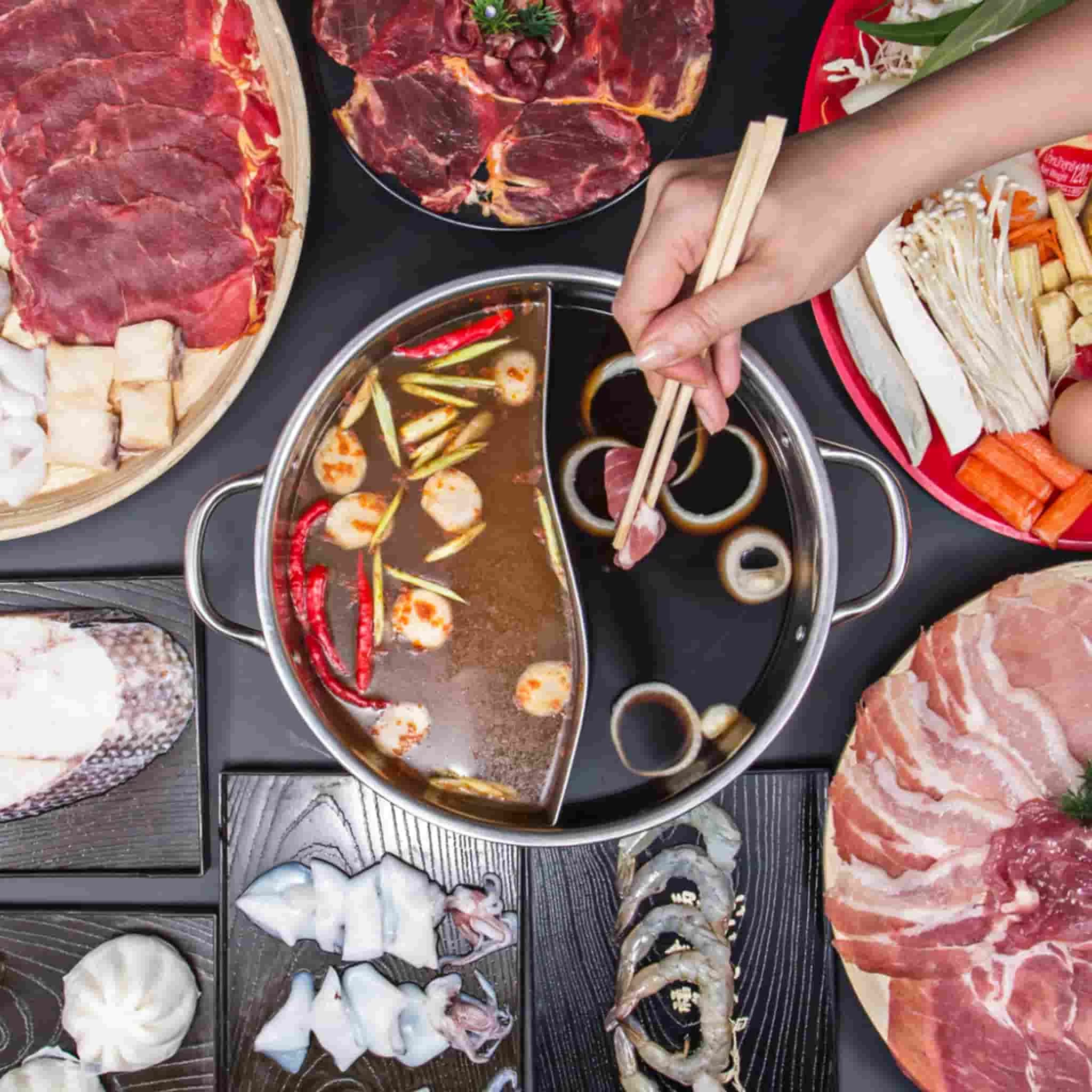 Table Top Chinese Hot Pot 4.5 Litres, Serve 6-8 2 Table Top Chinese Hot Pot 4.5 Litres, Serve 6-8 - Image 2