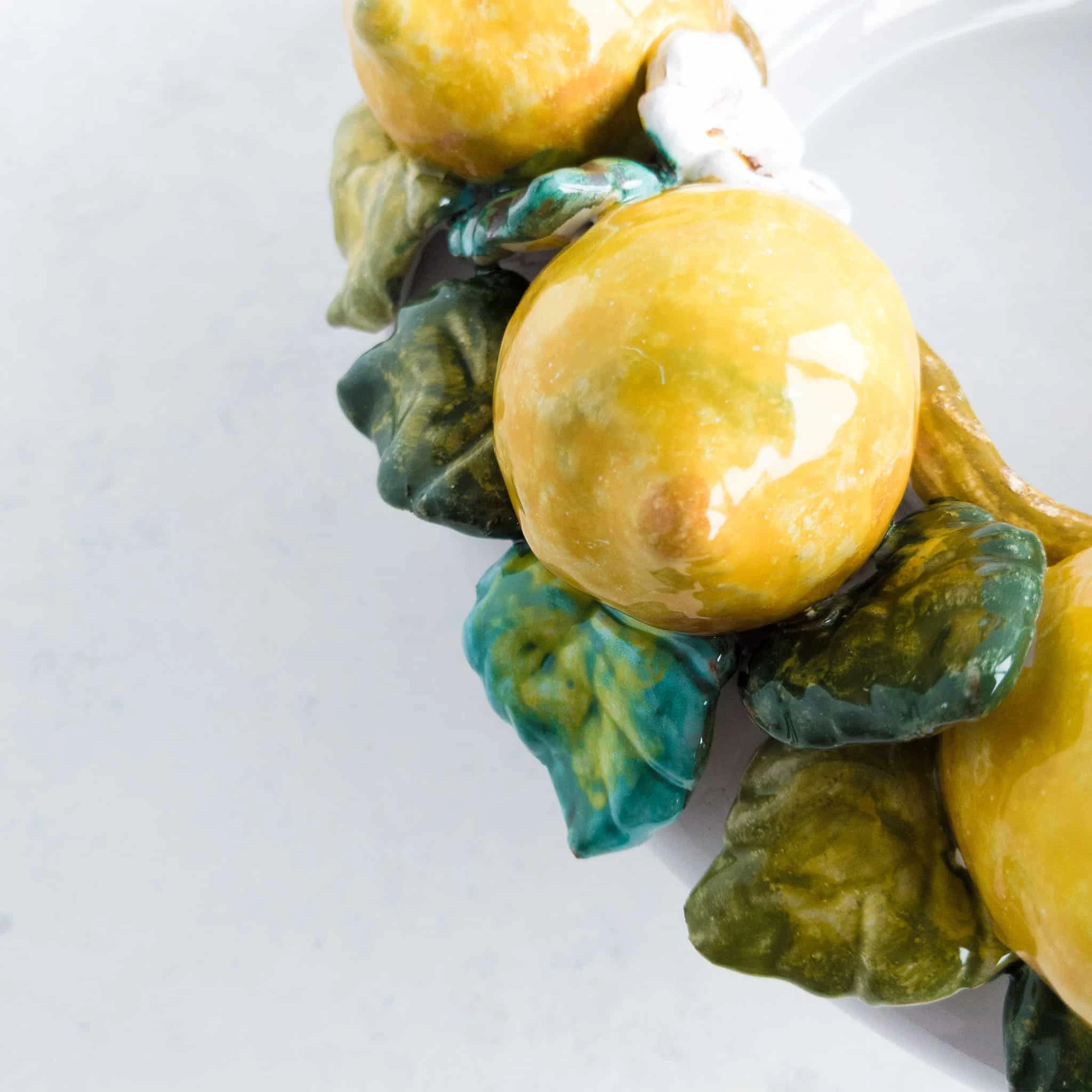 Handmade Tuscan Lemon Bowl 35cm 4 Handmade Tuscan Lemon Bowl 35cm - Image 4