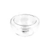 3 X 170ml Medium Double-Walled Glass Bowl
