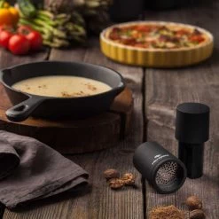 Microplane Black Spice Mill 5 Microplane Black Spice Mill -Sous Chef Kitchenware microplane spice mill lifestyle