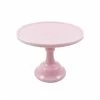 Mosser Glass Pink Milk Glass Cake Stand 10"