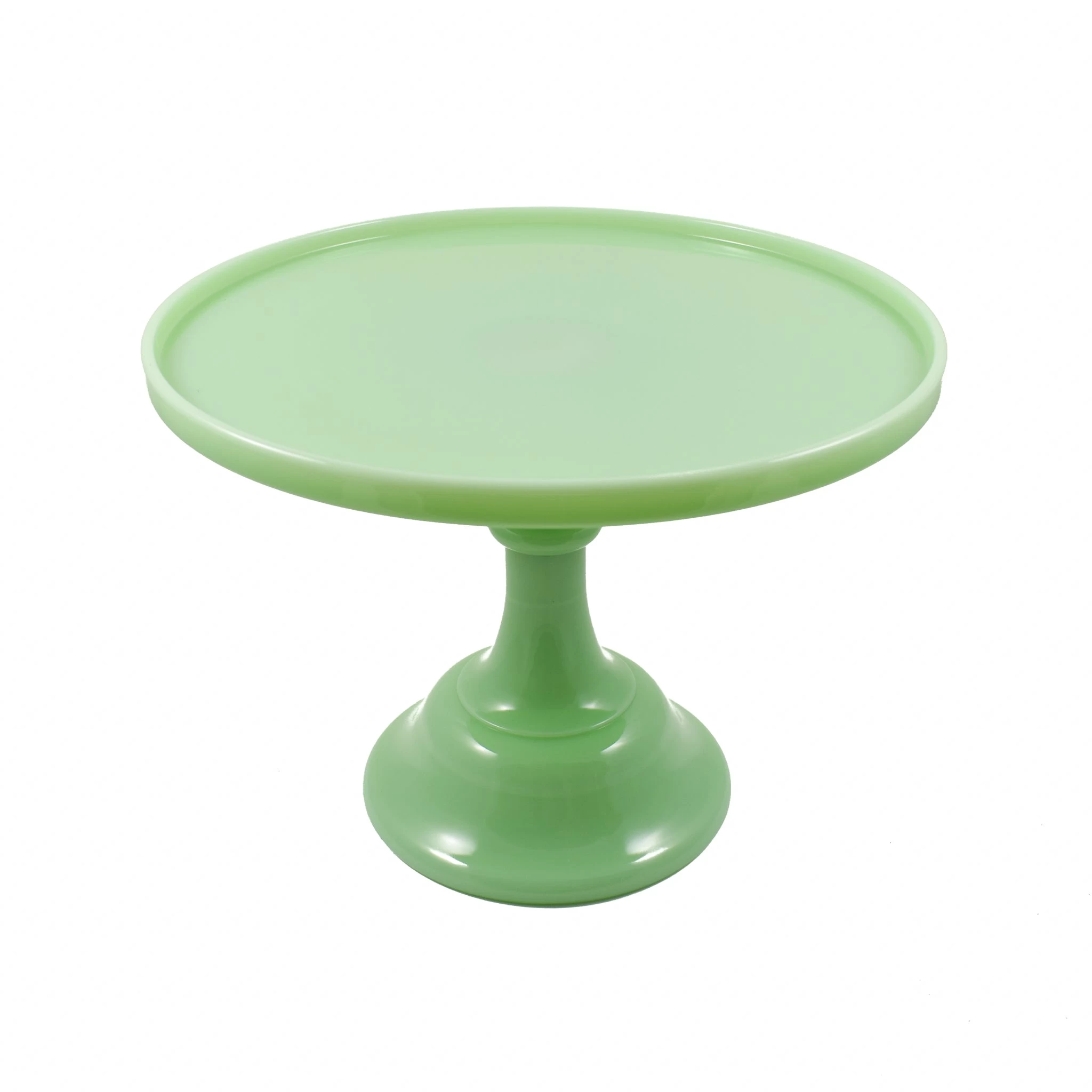 Mosser Glass Jade Milk Glass Cake Stand 1 Mosser Glass Jade Milk Glass Cake Stand