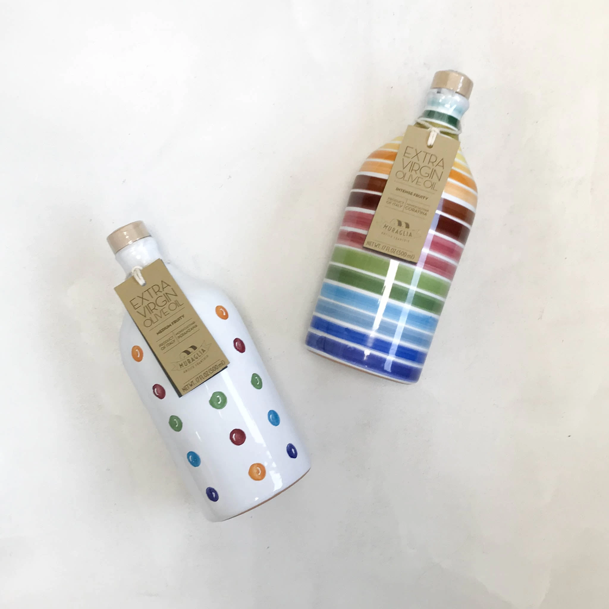 Frantoio Muraglia Medium Fruity Extra Virgin Olive Oil In Polka Dot Terracotta Bottle 500ml 2 Frantoio Muraglia Medium Fruity Extra Virgin Olive Oil In Polka Dot Terracotta Bottle 500ml - Image 2