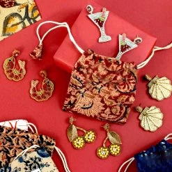 Beaded Shrimp Earrings -Sous Chef Kitchenware my doris earrings group shot lifestyle