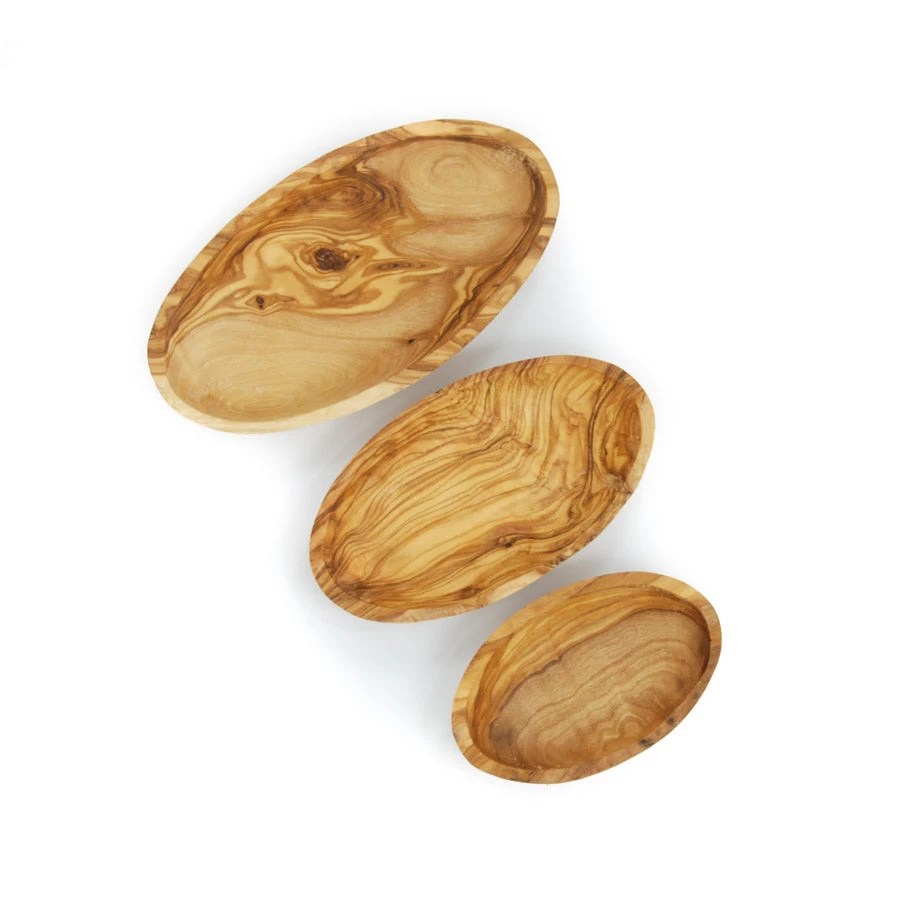 Olive Wood Stacking Bowl Set 2 Olive Wood Stacking Bowl Set - Image 2