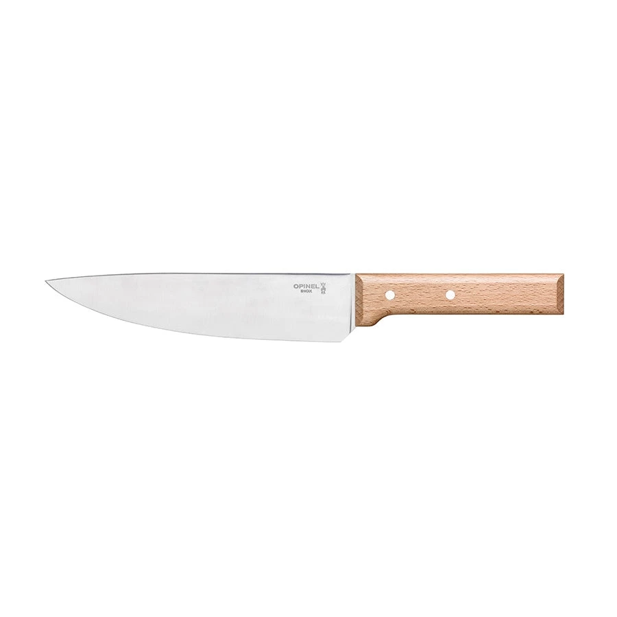 Opinel Parallele Beech Handle Chefs Knife N.118 1 Opinel Parallele Beech Handle Chefs Knife N.118