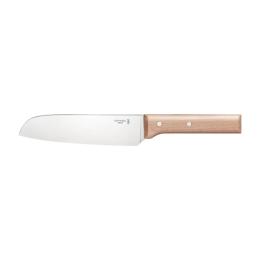 Opinel Parallele Beech Handle Santoku Knife N.119 1 Opinel Parallele Beech Handle Santoku Knife N.119
