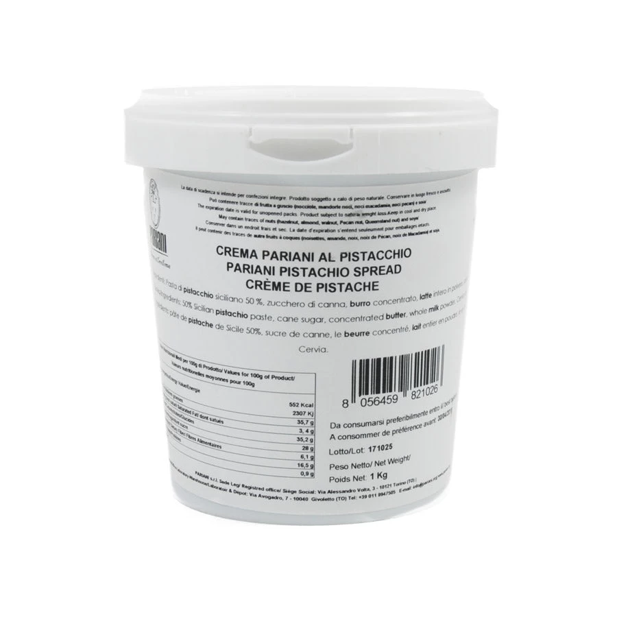Sweet Sicilian Pistachio Cream, 1kg 1 Sweet Sicilian Pistachio Cream, 1kg
