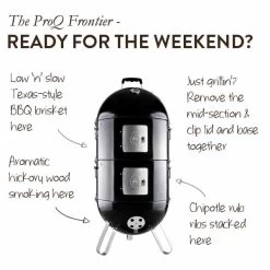 ProQ Frontier Elite 3in1 BBQ Smoker 17 ProQ Frontier Elite 3in1 BBQ Smoker -Sous Chef Kitchenware proq frontier main image