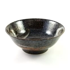 Karasuba-Iro Ramen Bowl 14 Karasuba-Iro Ramen Bowl -Sous Chef Kitchenware ramen bowl brown black above